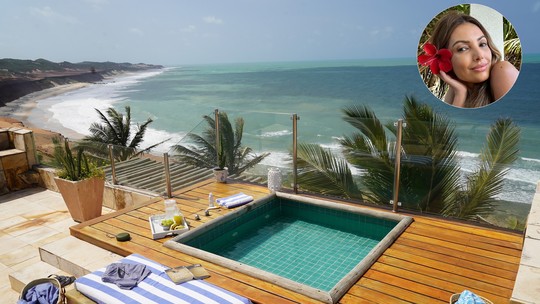 Patrícia Poeta curte férias no Nordeste em hotel de luxo com praia paradisíaca