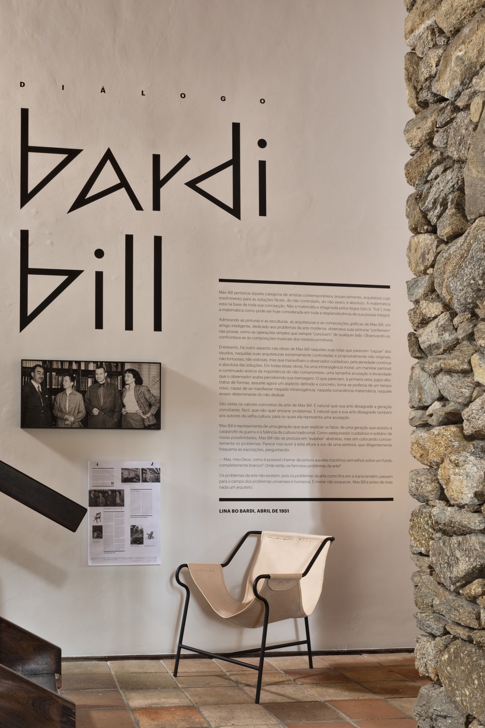 Exposição destaca a relação entre obras de Lina Bo Bardi e Max Bill; saiba mais sobre a trajetória do artista suíço — Foto: Ruy Teixeira