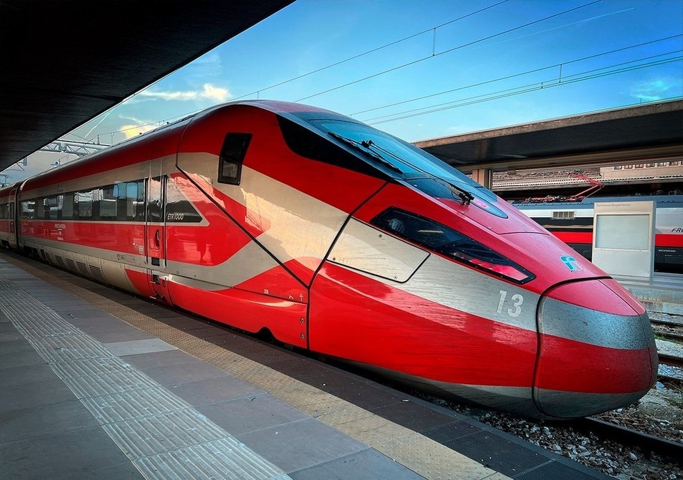 Itália ganha trem de alta velocidade para viagens entre Roma e Pompeia — Foto: Divulgação/FrecciaRossa