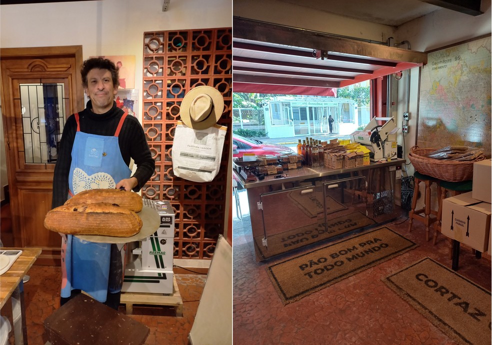 Milhem Cortaz transforma garagem de casa em padaria artesanal: "Fazer pão me cura" — Foto: Jonathan Pereira/Casa Vogue