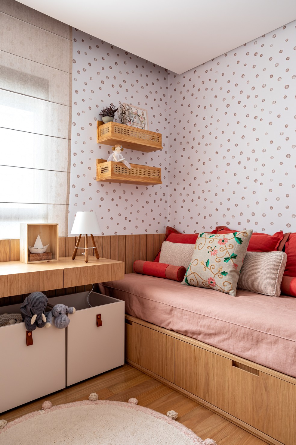 Très Arquitetura assina este charmoso quarto de menina — Foto: Fran Parente