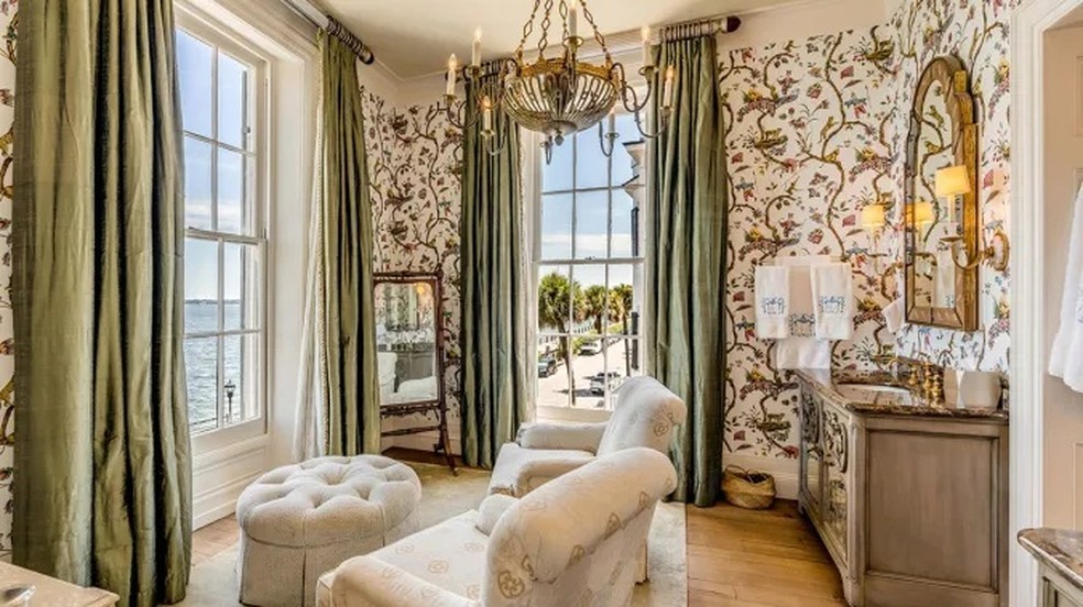 Com mais de 200 anos, casa histórica vai a leilão nos Estados Unidos — Foto: Nick Cann/Divulgação