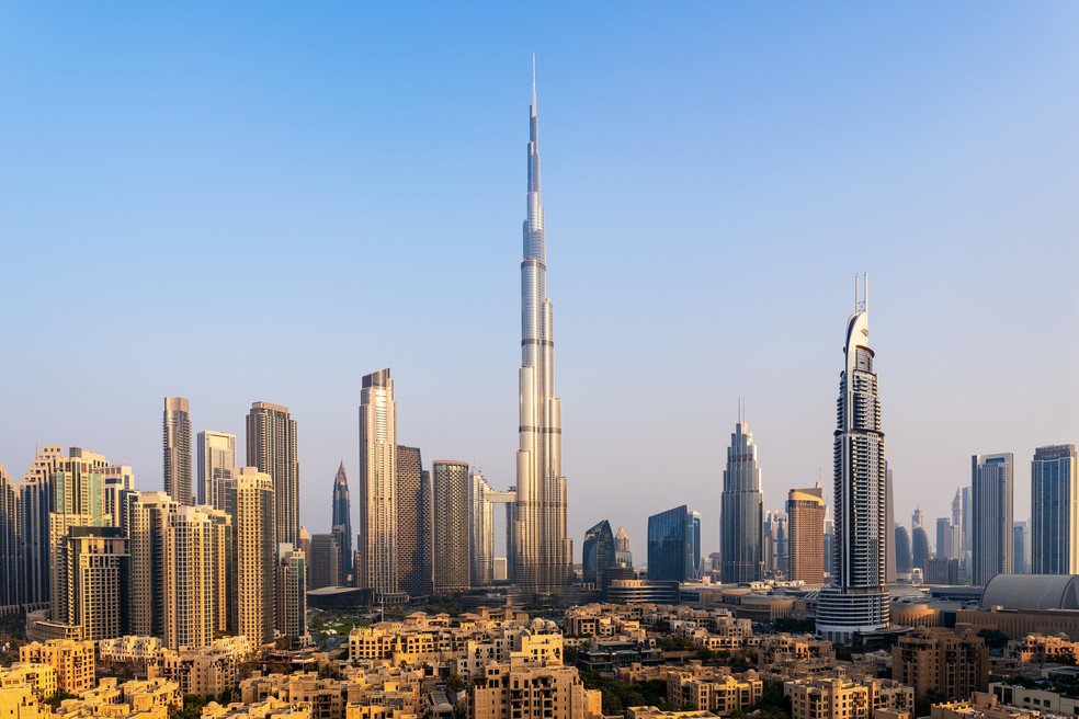Burj Khalifa, em Dubai — Foto: Constantine Johnny/Getty Images