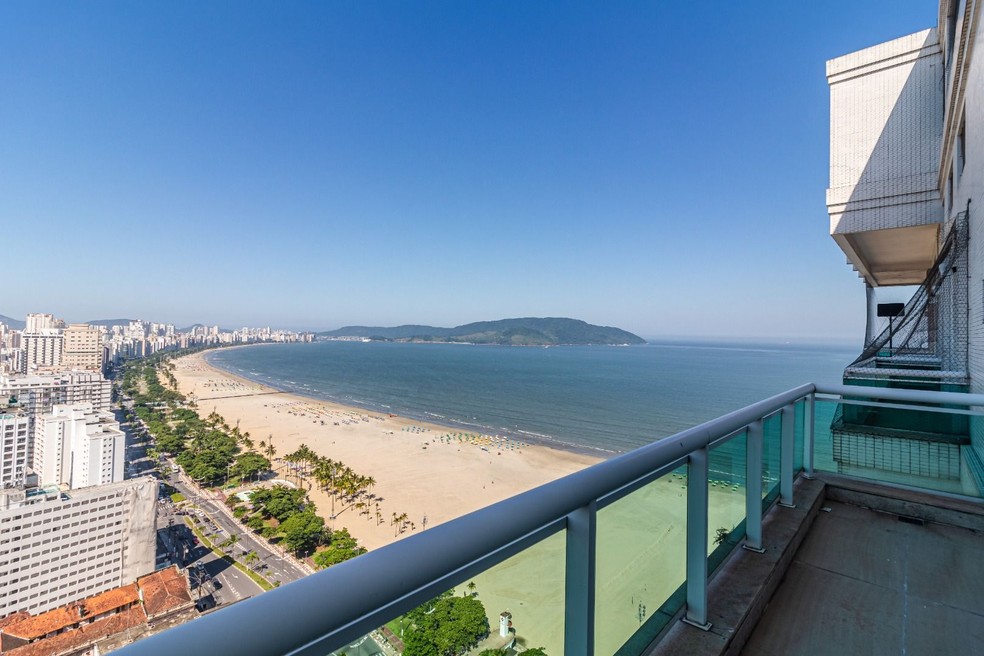 É possível ter uma vista privilegiada da orla — Foto: Divulgação