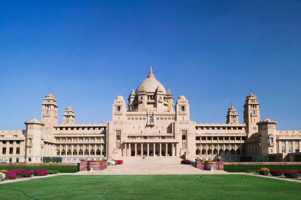 Palácio Umaid Bhawan, em Jodhpur, Índia — Foto: Walter Bibikow/Getty Images