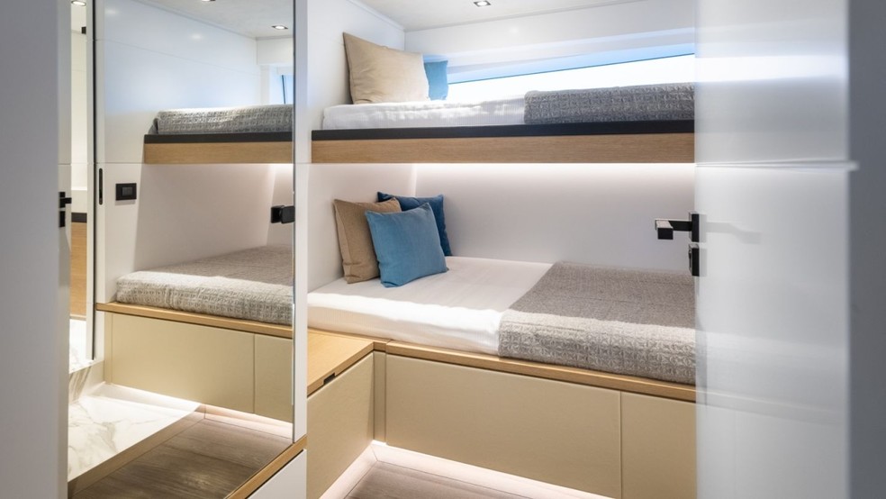 Algumas cabines têm capacidade para até 9 camas — Foto: Reprodução/Wajer
