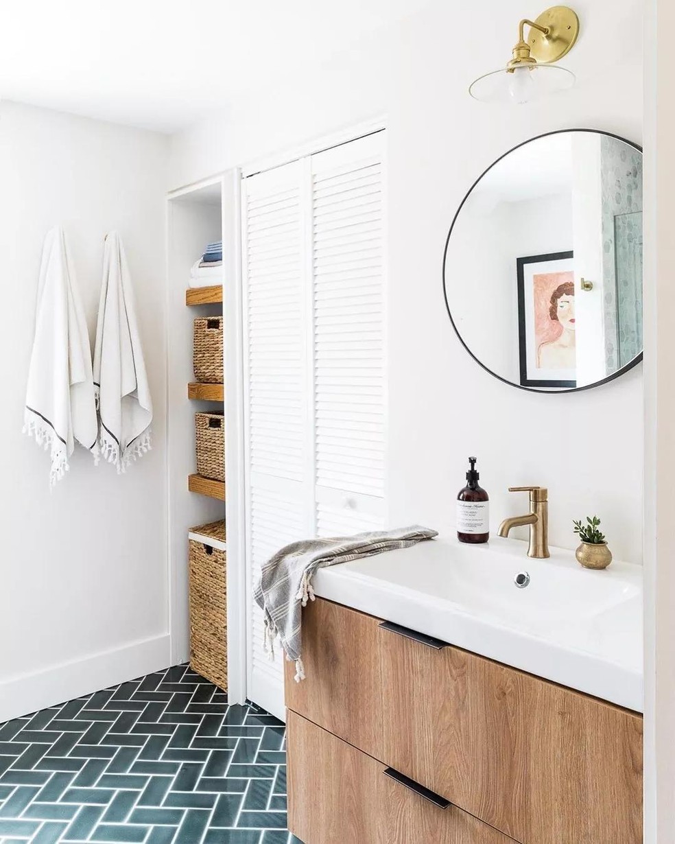 Banheiros modernos: 20 ideias de decoração para todos os estilos (Foto: Joyelle West) — Foto: Casa Vogue