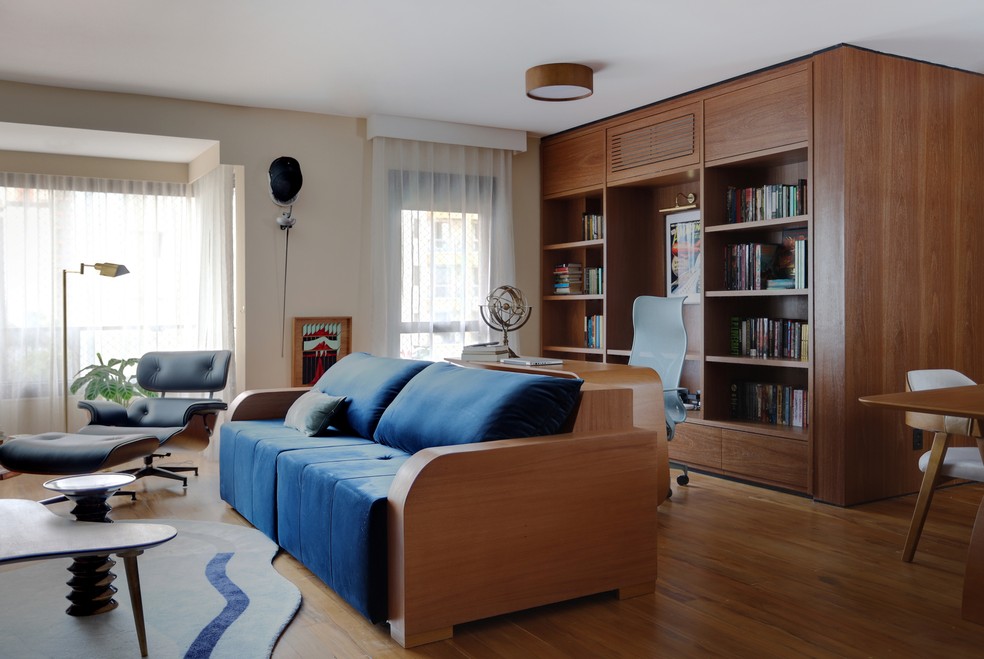 Home office na sala: dicas e ideias para equilibrar o espaço de ...