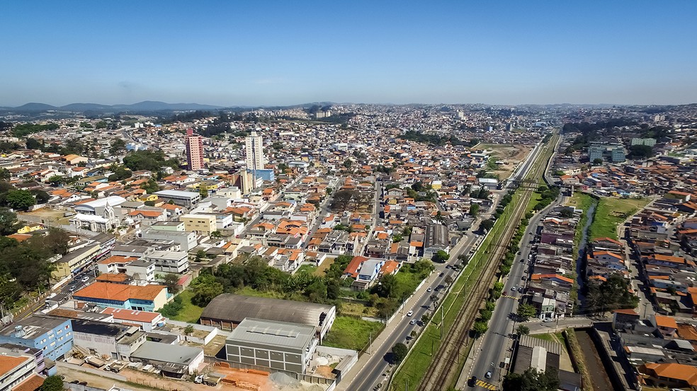Vista aérea de Poá — Foto: Divulgação/Prefeitura Municipal de Poá