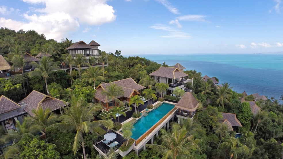 Four Seasons Resort Koh Samui é cinco estrelas, tem 71 bangalôs e vilas — Foto: Divulgação