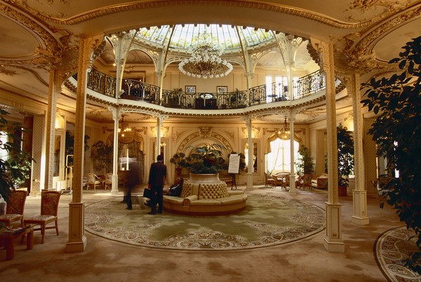 Cúpula do Hotel Hermitage em Monte-Carlo, Mônaco — Foto: Getty Images