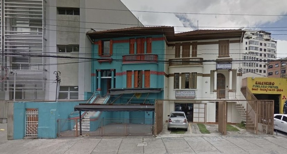 Cortiço demolido no bairro Santa Cecília, próximo ao Minhocão — Foto: Google Street View