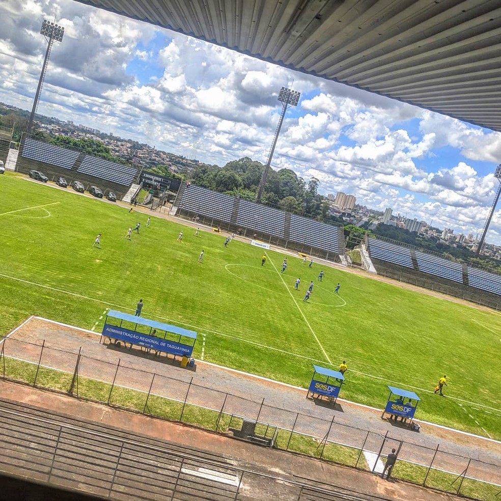 Estádio Elmo Serejo Farias, o Serejão, em Taguatinga (DF), também é utilizado para jogos de futebol americano — Foto: Reprodução/Instagram @Foto do perfil @gladiumtickets