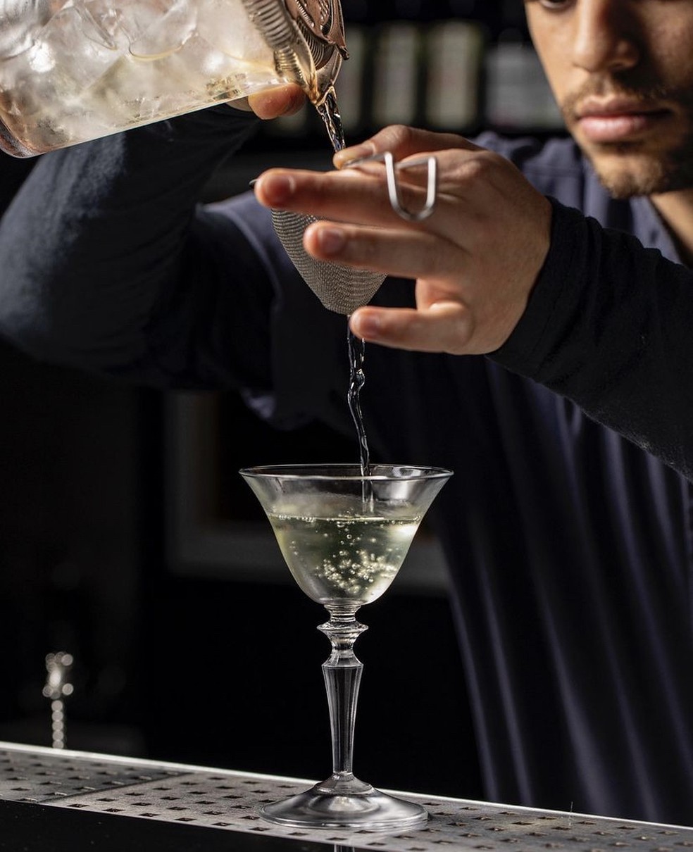 Yuzu Martini, cocktail salino e cítrico — Foto: Reprodução/Instagram