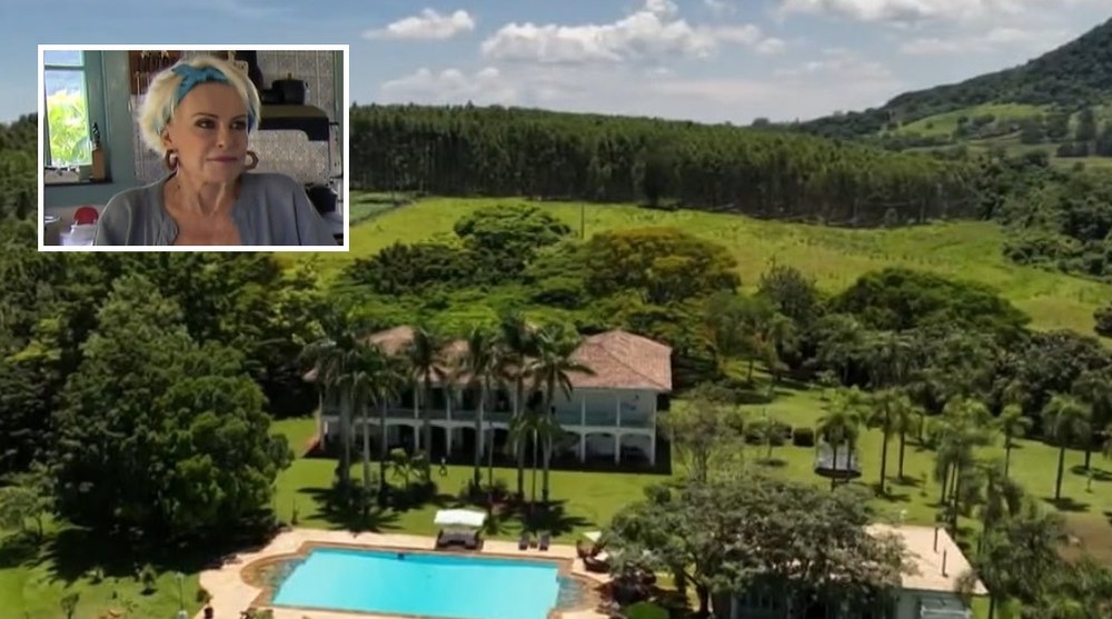 Ana Maria Braga mostra detalhes da fazenda de 376 hectares no interior ...