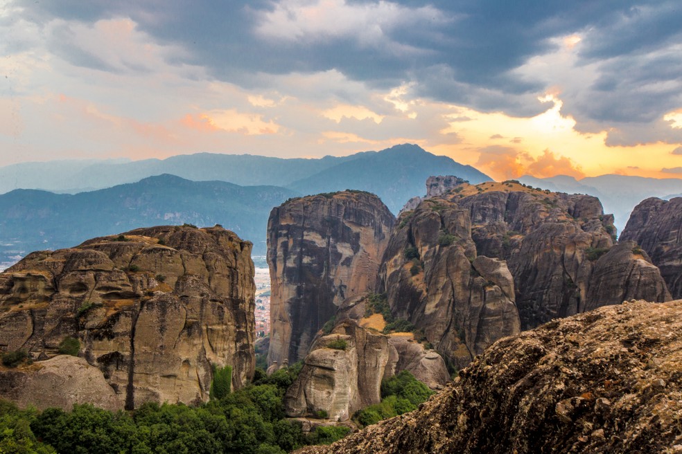 Meteora Pyli, na região da Tessália, na Grécia — Foto: Getty Images/cdl-creative-studio