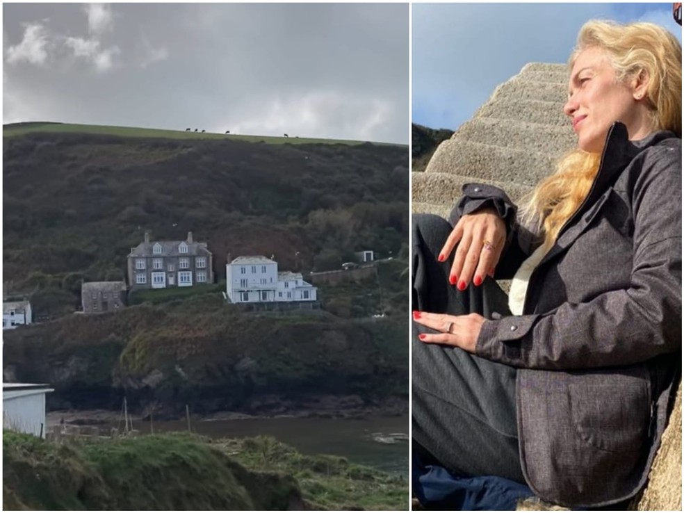 Ludmilla Dayer conhece casa que serviu de locação para a série Doc Martin na Inglaterra — Foto: Reprodução/Instagram