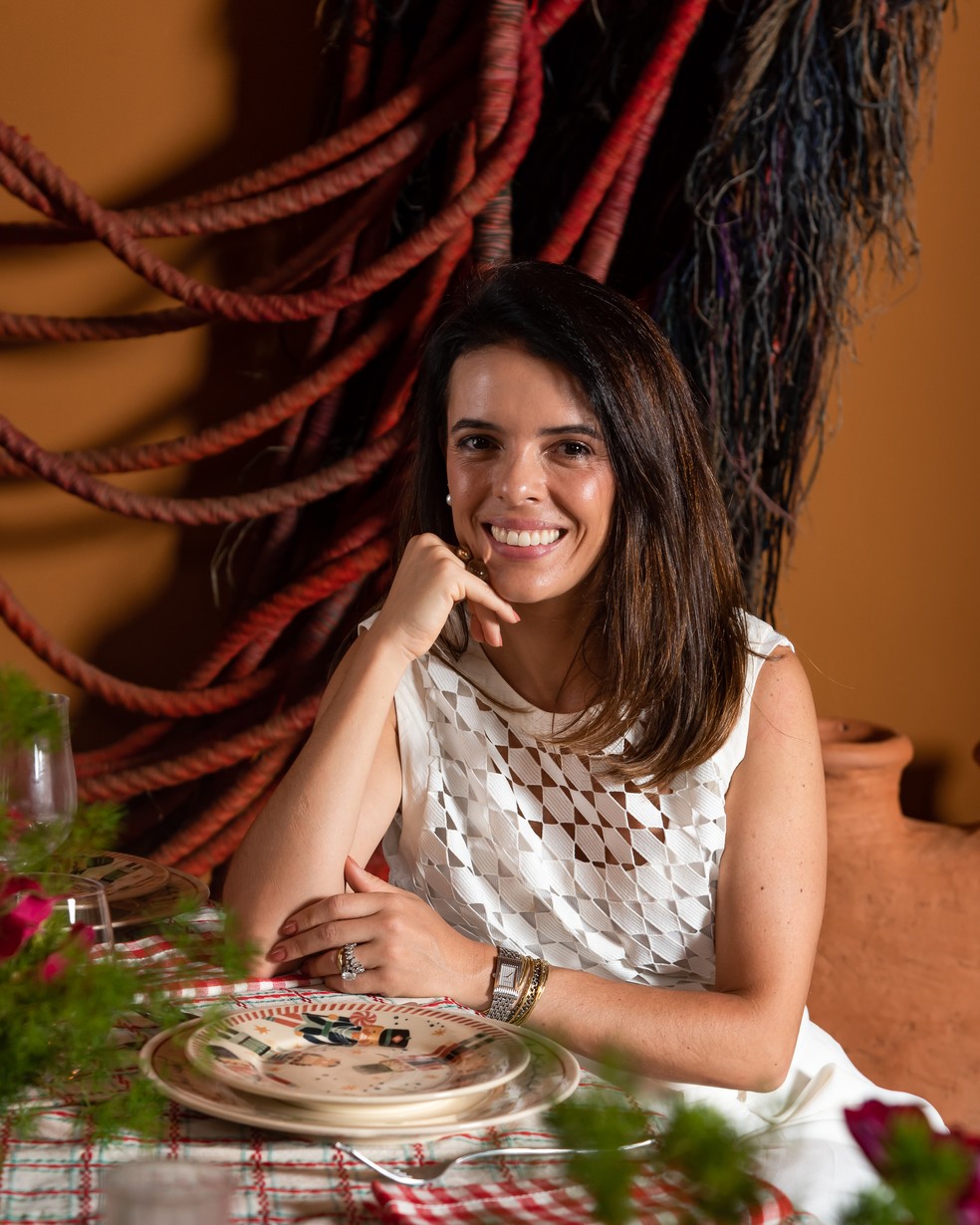 Lucila Turqueto revela truques para montar a mesa de forma criativa — Foto: Wesley Diego Emes