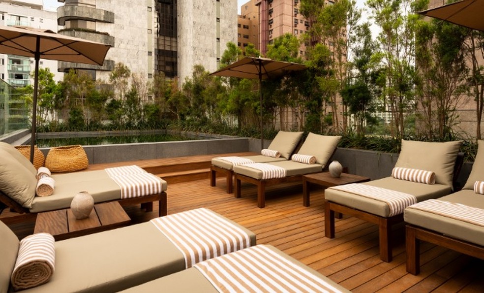 O spa do hotel oferece serviços e tratamentos estéticos  — Foto: Divulgação/Hotel Fasano Belo Horizonte 