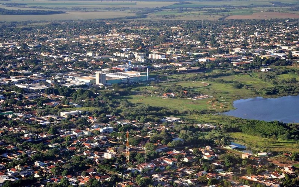 Visão aérea de Dourados — Foto: Divulgação/Prefeitura de Dourados