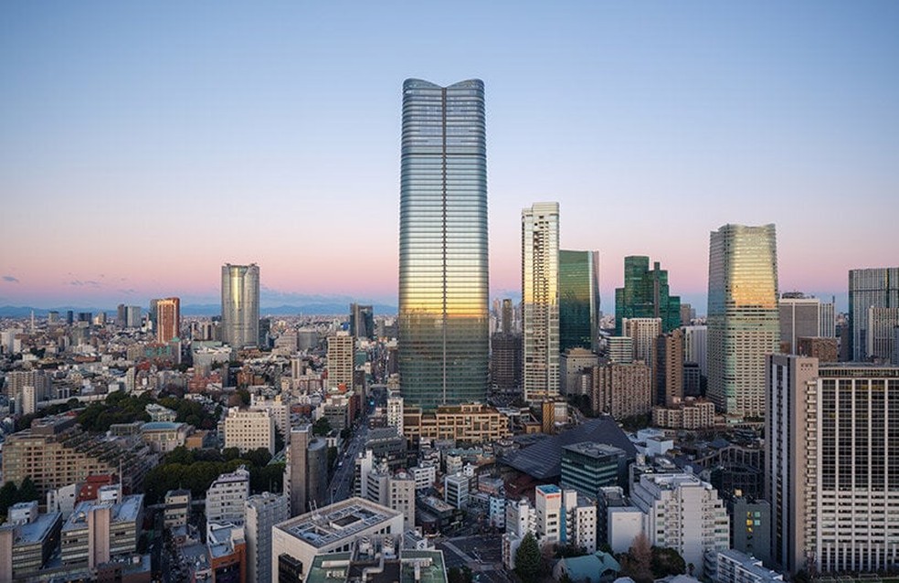 Prédio mais alto do Japão terá mais de 330 metros; veja fotos — Foto: Divulgação/Pelli Clarke & Partners