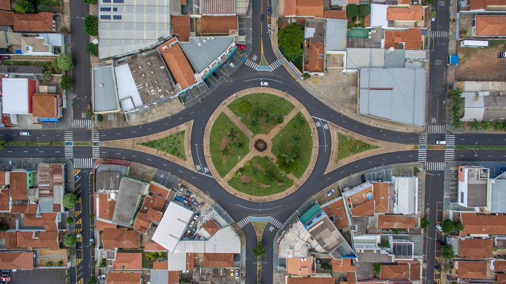 Vista aérea de Araraquara, uma das cidades mais seguras de São Paulo, segundo ranking — Foto: Getty Images