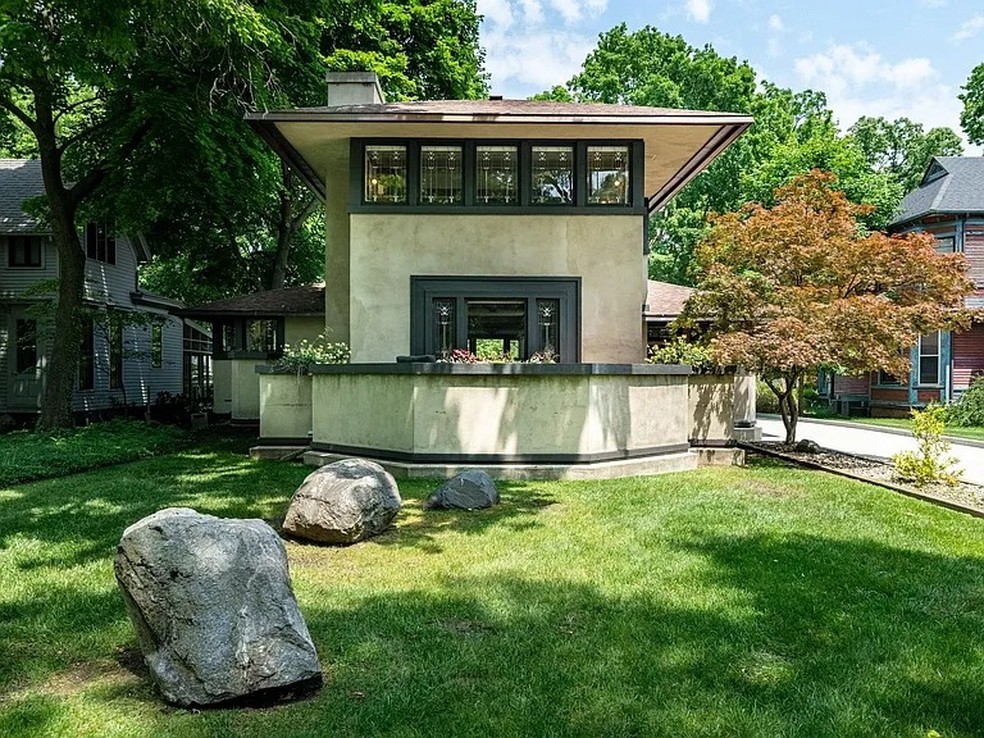 Primeira casa de Frank Lloyd Wright em Indiana, nos Estados Unidos