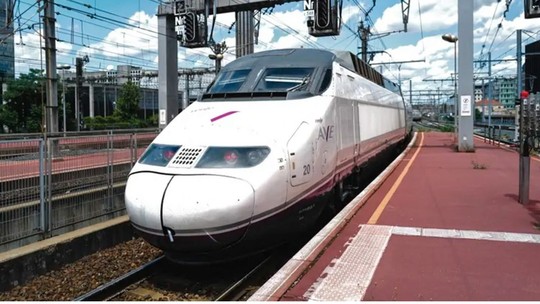 Viagens entre França e Espanha em trens de alta velocidade ganham nova rota em outubro