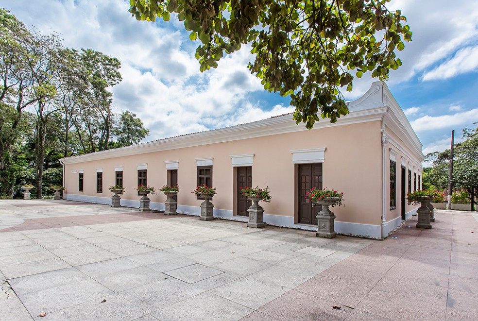 A Casa Rosa, no Parque da Ciência, abriga o Museu da Vacina e foi a antiga casa do médico pioneiro e cientista Vital Brazil — Foto: Eduardo Pozella/Divulgação