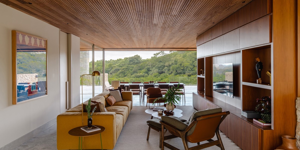 Decoração faz paisagem entrar em todos os ambientes