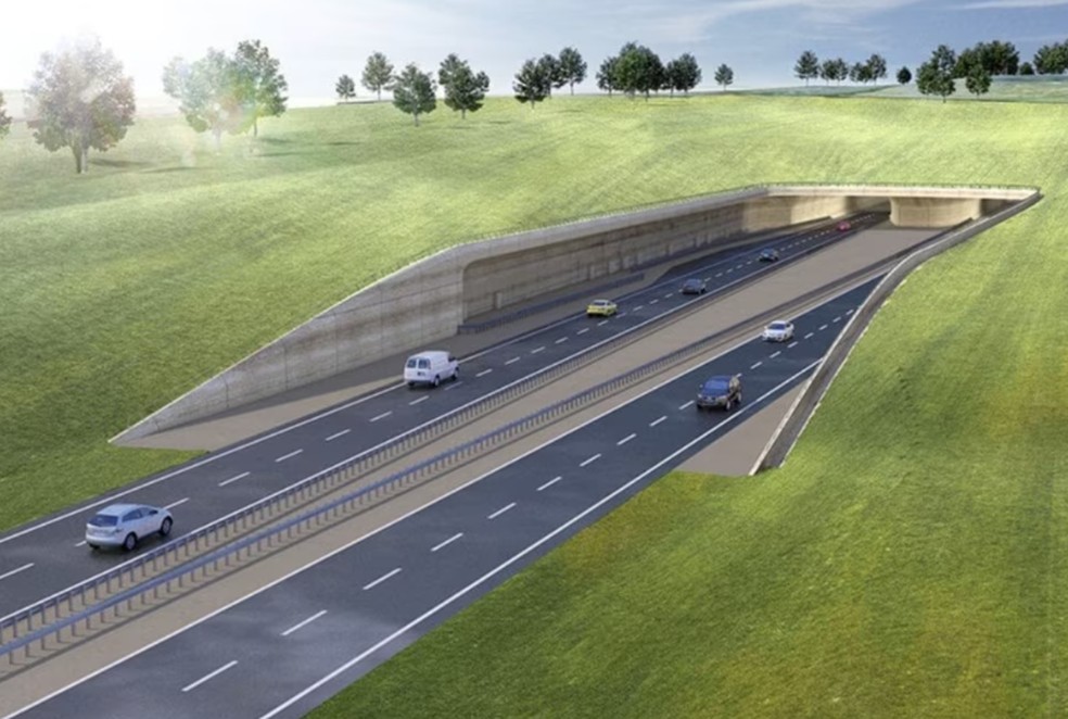 Nova pista terá cerca de 3 Km de extensão — Foto: National Highways/Divulgação