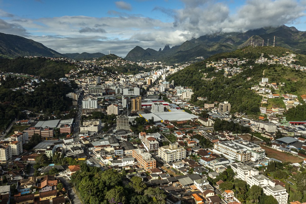 Visão aérea de Teresópolis — Foto: Getty Images