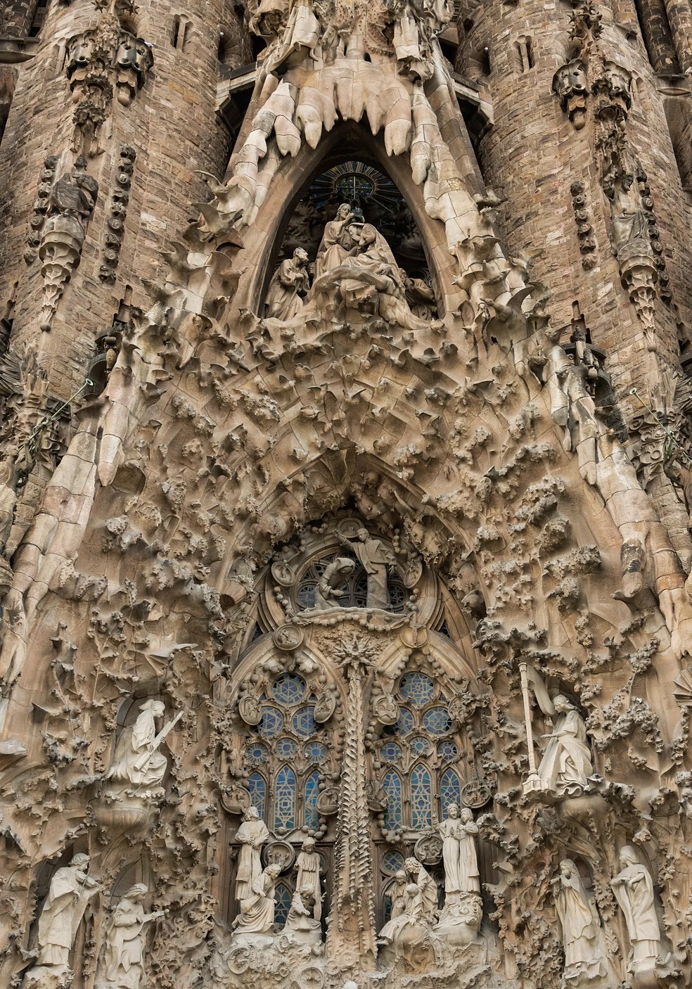 A Fachada da Natividade é altamente intrincada — Foto: John Greim/LightRocket/Getty Images