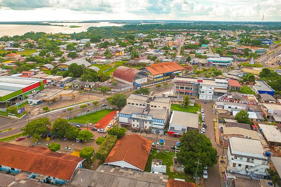Visão aérea de Manacapuru — Foto: Divulgação/Prefeitura Municipal de Manacapuru