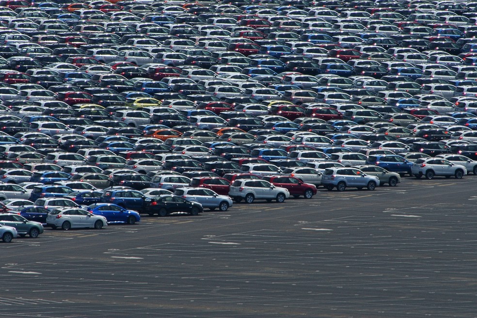Quantidade de espaço para carros nos EUA impressiona — Foto: Getty Images