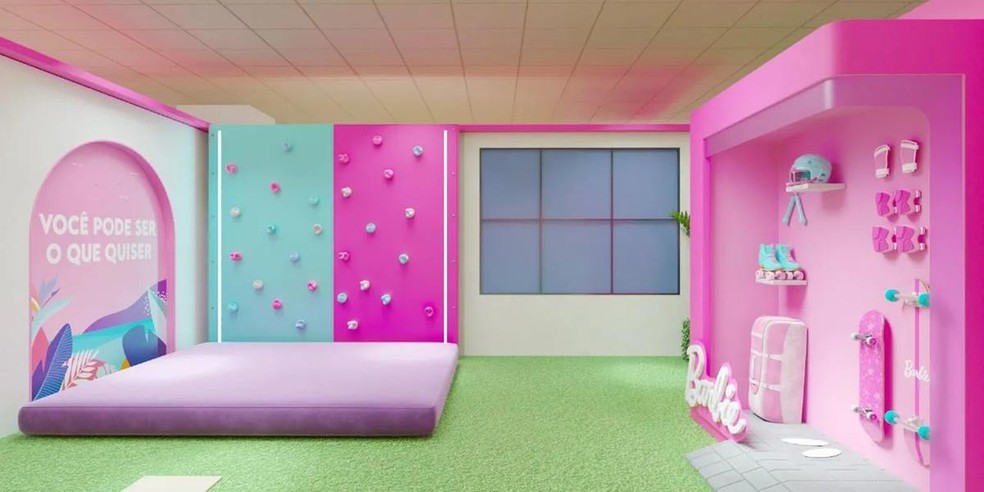 Barbie Dreamhouse Experience tem 650m² e 11 ambientes — Foto: ©2023 Mattel