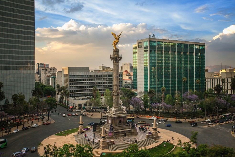 El Angel de Independencia, monumento na Cidade do México — Foto: ©fitopardo/Getty Images