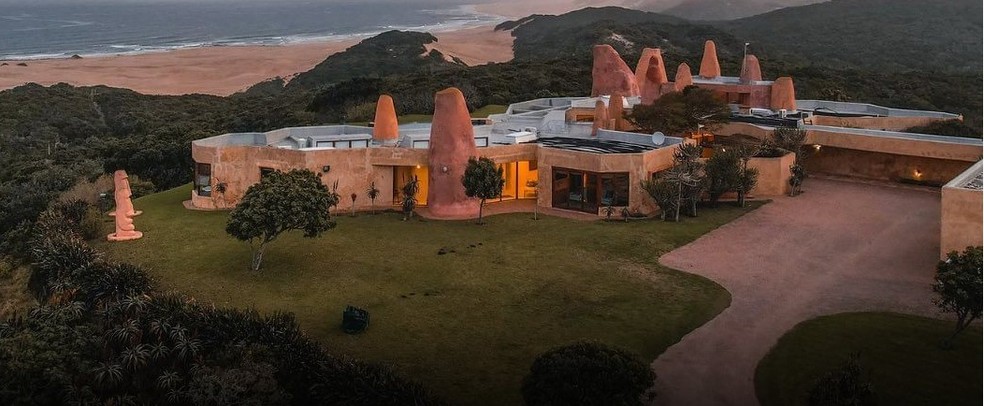 'Castelo de areia' para 8 hóspedes tem diária de R$ 7 mil na África do Sul — Foto: Divulgação/Sandcastle