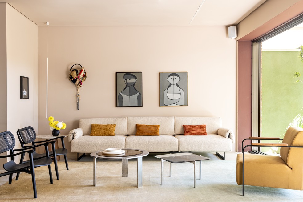 Pêssego: ideias de decoração com a cor de 2024 da Pantone — Foto: Fran Parente