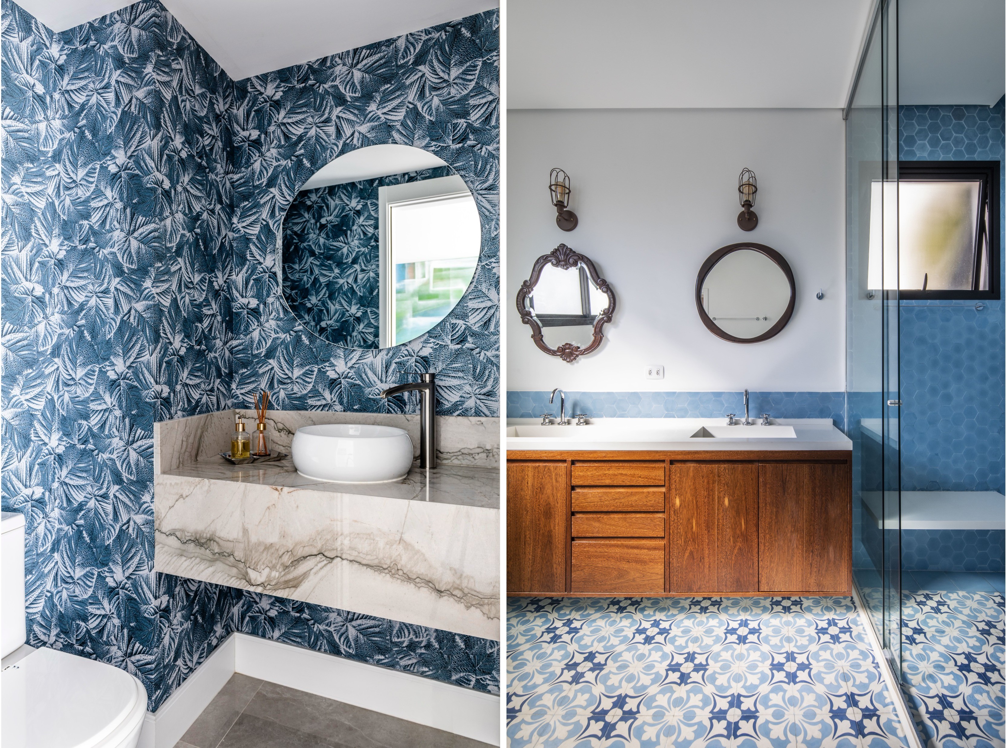 Banheiro azul: 10 ideias de decoração encantadoras para se inspirar