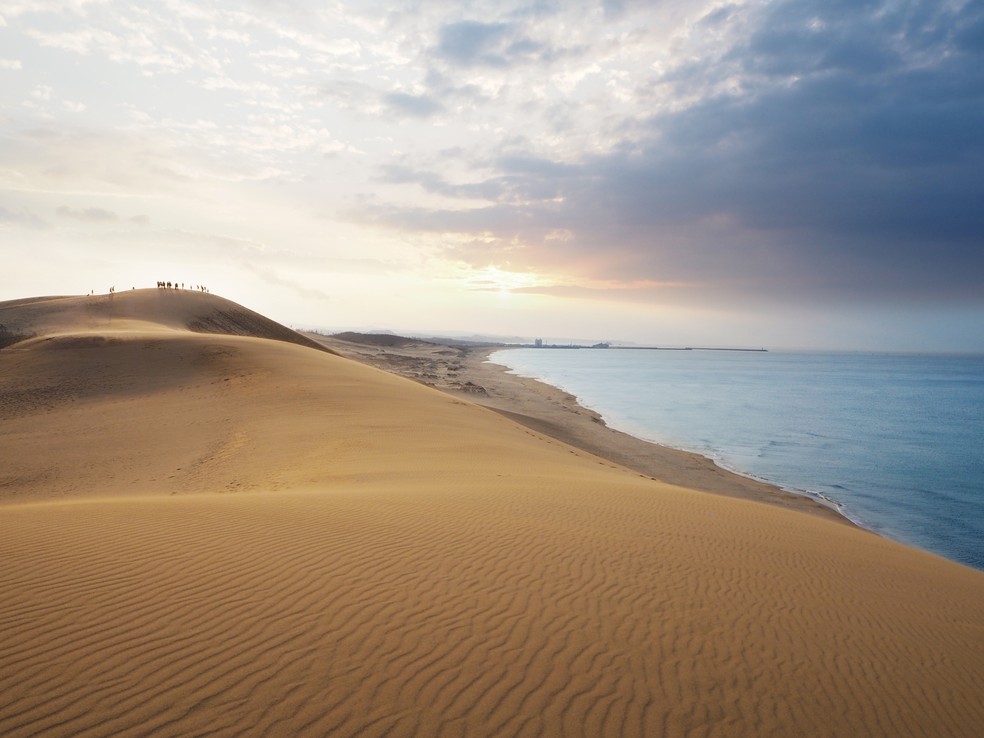 O único deserto do Japão, Tottori Dunes — Foto: Getty Images/Koichiro Sakuragi