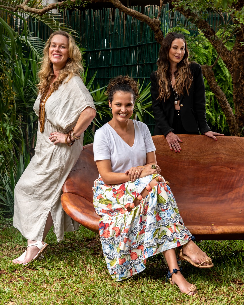 Cris Rosenbaum, Anny Meisler e Tatiana Amorim falaram sobre empreendedorismo feminino no Casa Vogue Experience 2022 — Foto: Wesley Diego Emes