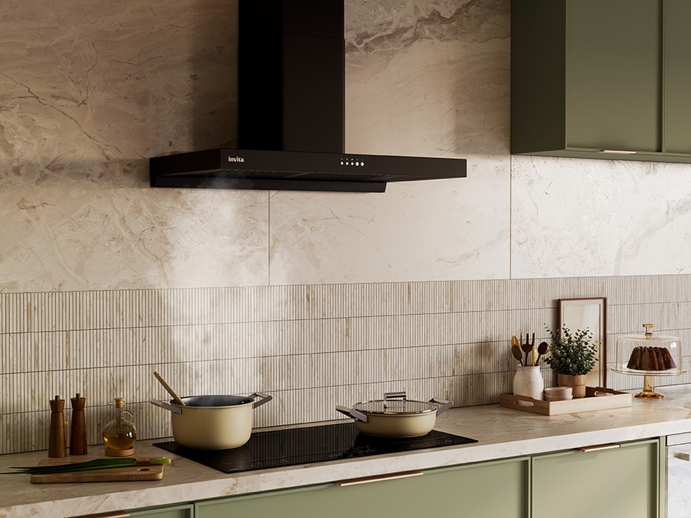 Uma cozinha mais tecnológica e sofisticada é possível com o novo cooktop de indução da Invita — Foto: Divulgação