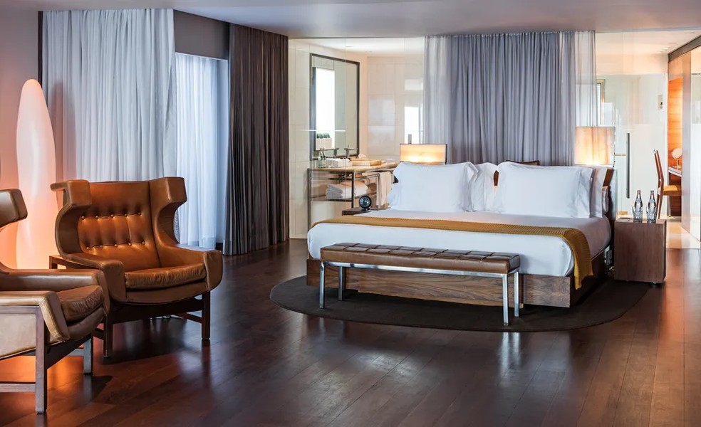 A Suíte Deluxe Frente Mar possui diárias de R$ 11 mil — Foto: Divulgação/Fasano