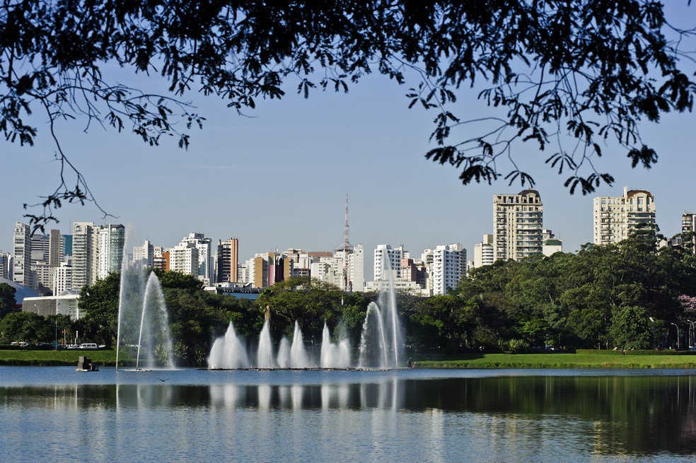 Parque Ibirapuera é um dos pontos turísticos da cidade de São Paulo, terceira colocada em ranking — Foto: Getty Images 