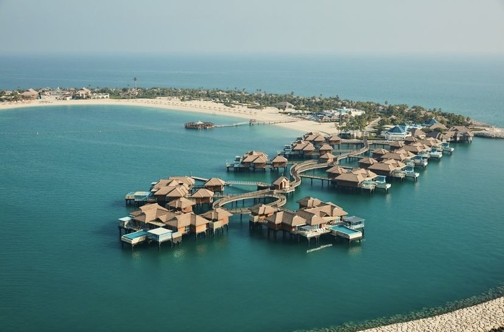 Resort no Catar que reproduz as Ilhas Maldivas tem diárias de mais de R$ 32 mil — Foto: Reprodução/Instagram @bananaislandresort