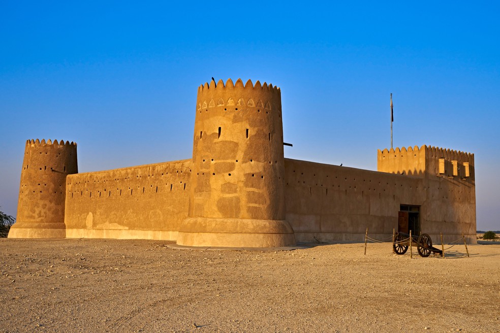 Forte Al Zubarah faz parte das atrações de sítio arqueológico — Foto: Getty Images