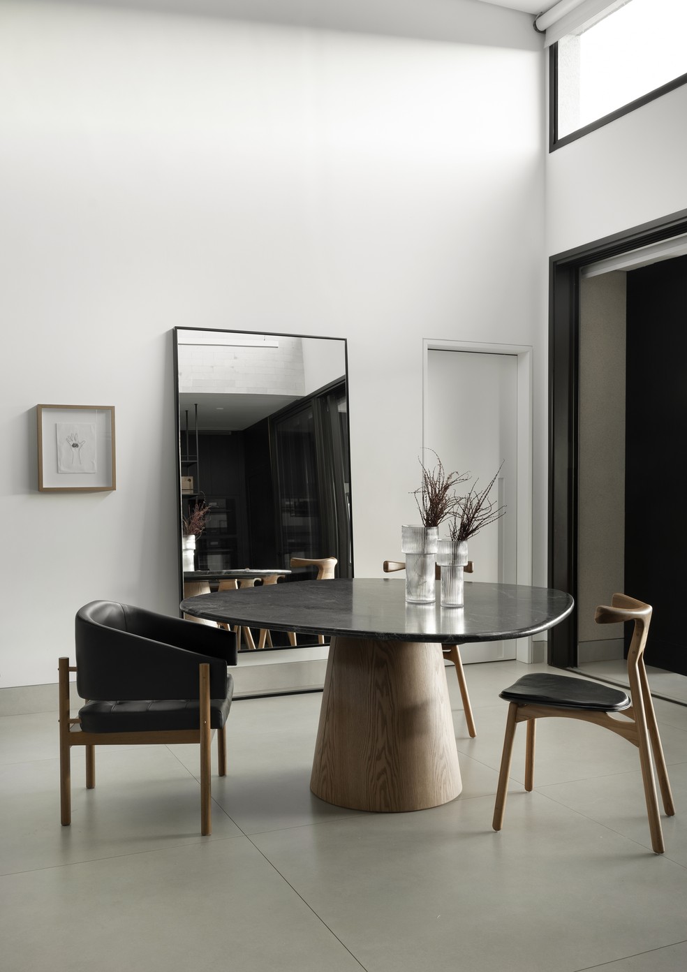 Décor do dia: sala de estar e jantar integradas com estilo minimalista