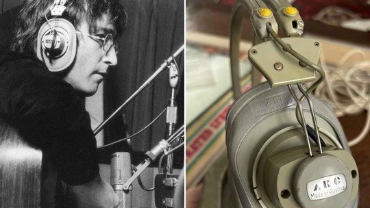 Icônico fone de ouvido de John Lennon vai a leilão por R$ 19 mil