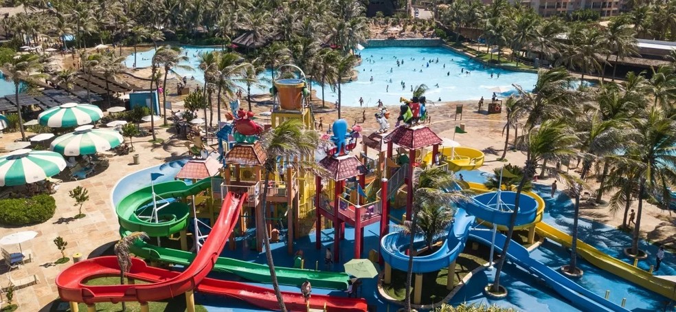 7º lugar: Beach Park, em Aquiraz (CE), 782  mil visitantes em 2022 — Foto: Divulgação